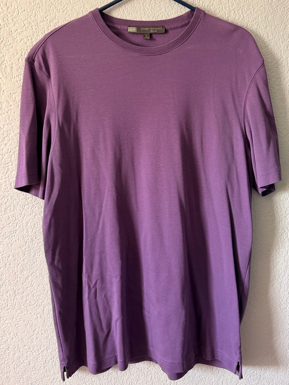 Robert Barakett Men's Crew Neck Tee in Plum